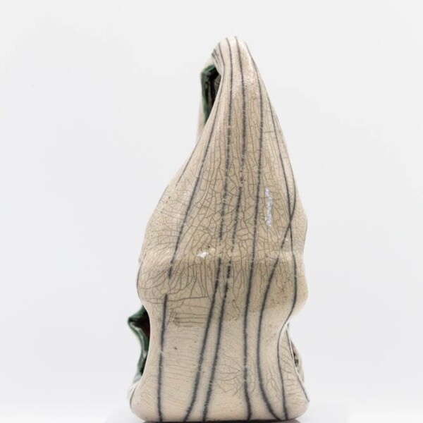 Michelle Schneider: Striped Raku Orb